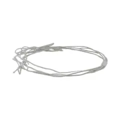 JAM Paper 16" White Matte Elastic Loop, 50ct.
