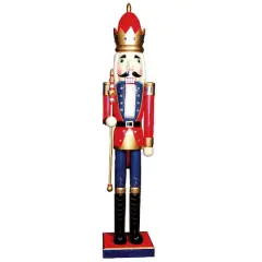 Santa's Workshop 5ft. Red King Nutcracker