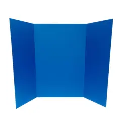 Corrugated Tri-Fold Display Board, 36" x 48" Blue