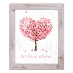 Blooming Love Tree 16" x 20" Western White Framed Print