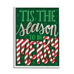 Stupell Industries Tis The Season To Be Merry Patterned Framed Giclee Art White