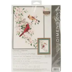 Dimensions&reg; Crewel Embroidery Kit, Cardinals in Dogwood