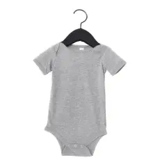 BELLA+CANVAS&reg; Baby Jersey Heather Short Sleeve One-Piece Athletic Heather