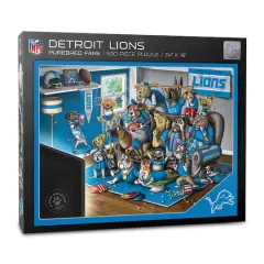 NFL Purebred Fans A Real Nailbiter 500 Piece Puzzle Detroit Lions