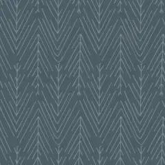 RoomMates Twig Hygge Herringbone Peel & Stick Wallpaper Navy and gray
