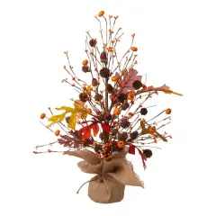 20" GlitzHome&reg; Harvest Tree Tabletop D&eacute;cor