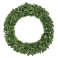 30" Pre-Lit Canadian Pine Artificial Christmas Wreath