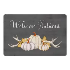 Welcome Autumn Pumpkins Floor Mat