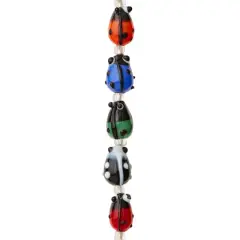 Ladybug Glass Beads, 12mm by Bead Landing&trade;