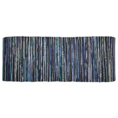 DII&reg; Multi Nautical Blue Rag Rug, 2.25ft. x 6ft.