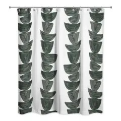Monochromatic Stacked Bowls 71" x 74" Shower Curtain