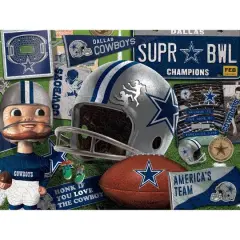 Retro Series Wooden Puzzle Dallas Cowboys