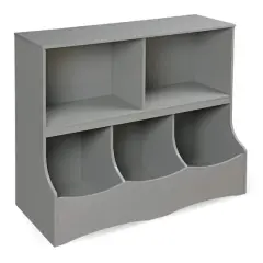 Badger Basket Multi-Bin Storage Cubby Gray