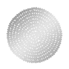 31" Silver Glam Ornamental Stainless Steel Wall D&eacute;cor