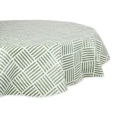 Artichoke Grid Vinyl Tablecloth 70" Round