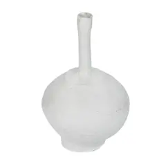Hello Honey&reg; 11" Round Whitewashed Decorative Paper Mache Taper Holder