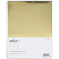 Spellbinders&reg; Metallic 8.5" x 11" Cardstock, 10 Sheets Mirror Gold