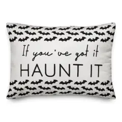 Got It Haunt It Bat Throw Pillow
