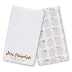 Hot Chocolate Tea Towels - Set of 2