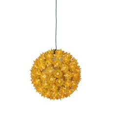 7.5" Yellow Starlight Sphere Ball Christmas D&eacute;cor