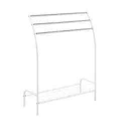 SunnyPoint Standing Towel Rack White