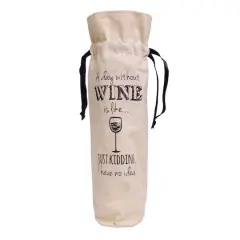 Personality Case&trade; Day Without Canvas Wine Bag