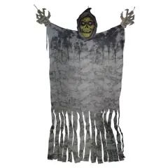 11ft. Eerie Grim Reaper with Large Hands Hanging Halloween Decoration