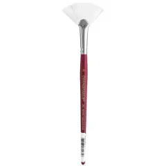 Connoisseur&reg; All Media Short Handle White Taklon Fan Brush