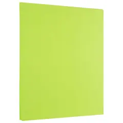 JAM Paper Brite Hue 8.5" x 11" 24lb. Paper Pack, 500 Sheets Ultra Lime Green