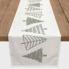 Tree Doodle 16" x 72" Cotton Twill Runner