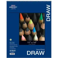 Pro Art&reg; 80lb. Wirebound Drawing Paper Pad