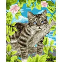 Crafting Spark Lazy Cat Painting by Numbers Kit