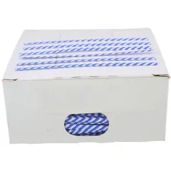 JAM Paper Home D&eacute;cor Trimmings 4" Paper Twist Ties, 2,000ct. Blue/White