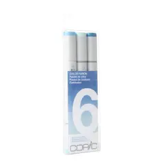Copic&reg; Sketch Marker Color Fusion Set 6, 3 Color Blue