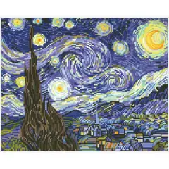 Diamond Dotz&reg; Intermediate Level Starry Night Diamond Painting Kit