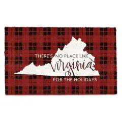There's No Place Like Virginia for the Holidays Doormat