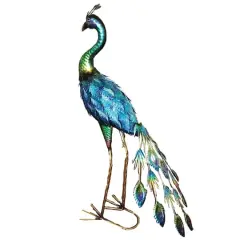 Santa's Workshop 31" Iron Peacock