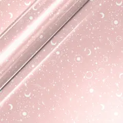 Siser&reg; EasyPatterns&reg; Plus Starfield Heat Transfer Vinyl Pink/White