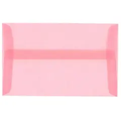 JAM Paper A1 Translucent Vellum Invitation Envelopes, 25ct. Blush Pink