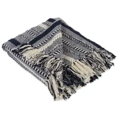 DII&reg; Navy Braided Stripe Throw