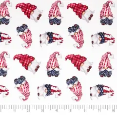 SINGER Patriotic Gnome Cotton Fabric