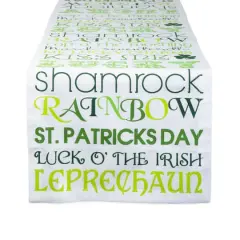 DII&reg; 72" St Patrick's Day Print Table Runner