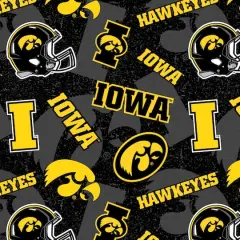 NCAA University of Iowa Hawkeyes Cotton Fabric