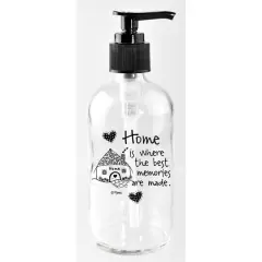 Marci Art 8oz. Home Is Where The Best Soap Dispenser