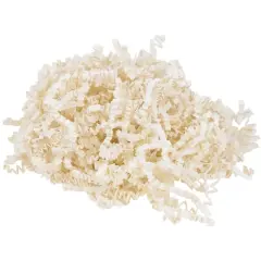 JAM Paper Crinkle Cut Shred Tissue Paper, 2oz. Ivory