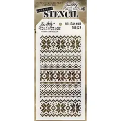 Stampers Anonymous Tim Holtz&reg; Holiday Knit Layered Stencil