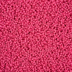 John Bead Terra Intensive 11/0 Czech Glass Seed Beads, 250g Rose Matte