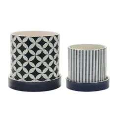Geometric Pot Set with Plate
