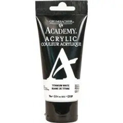 Grumbacher&reg; Academy&reg; Acrylic, 2.5oz. C212P Titanium White