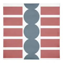 Retro Circle Pattern 10" x 10" Cotton Twill Napkin